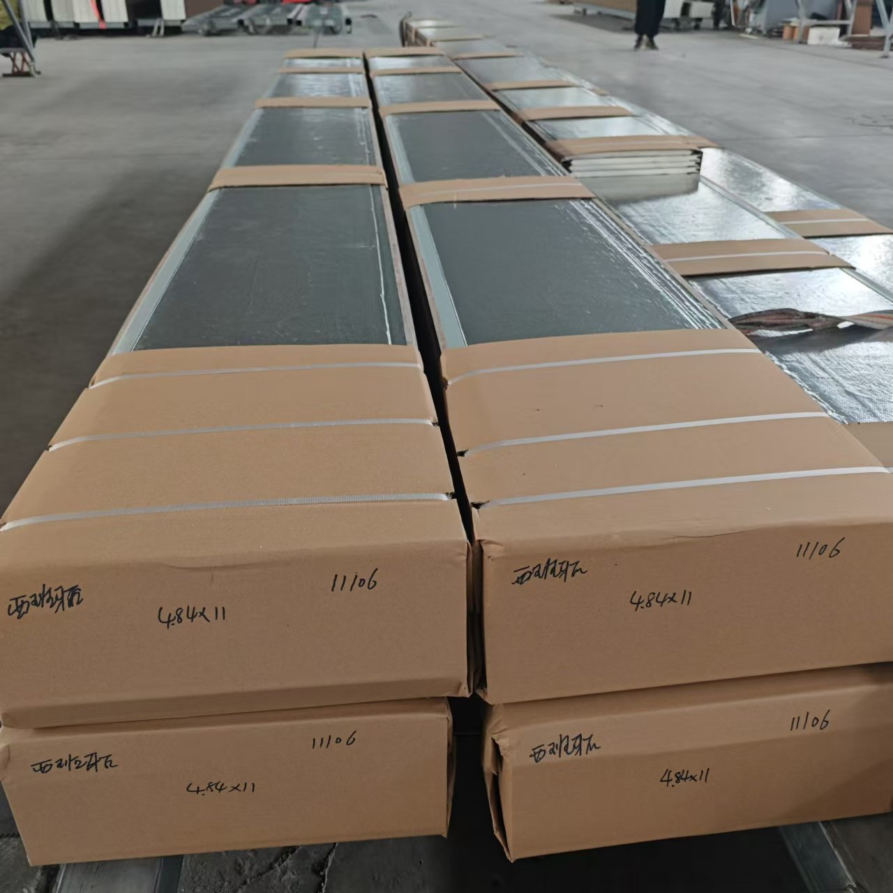 Steel EPS Core Structural Insulated Wall Panels Polyurethane Exterior Wall Insulation Sandwich Panel Siding Metal Exterior Wall