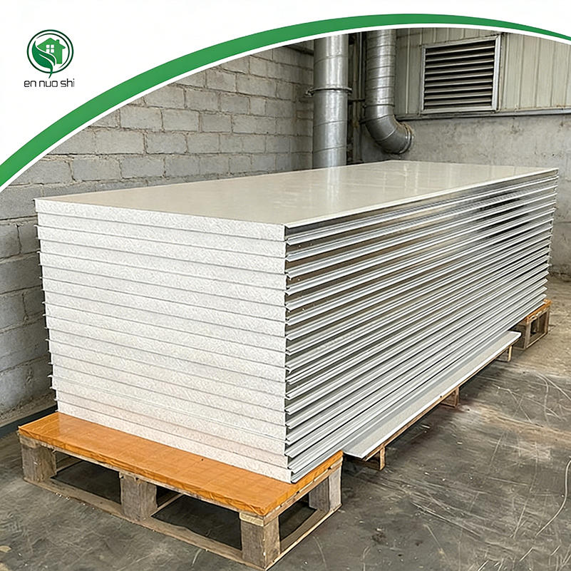Custom 150mm Insulated EPS Roof Sandwich Panel Metal Siding Steel Poam Panels Fireproof Soundproof Construction Building