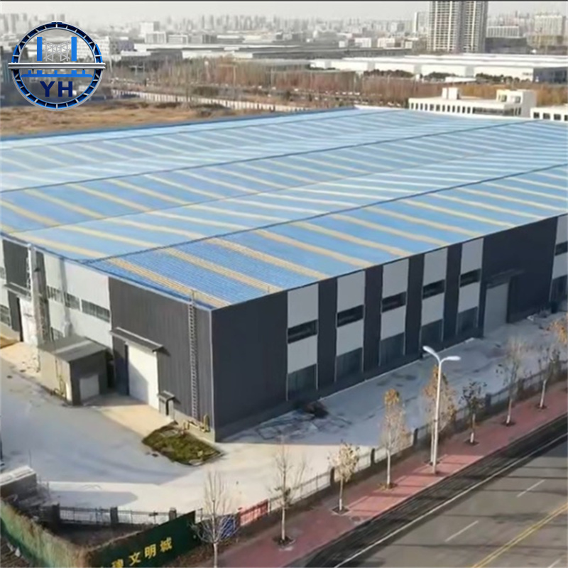Large Span Steel Structure BuildingWorkshop Plant With Sandwich Panel Wall Roof
