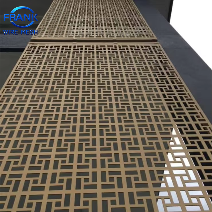 Customized Architectural Decorative Perforated Metal Aluminum Facade Cladding Panels for Exterior Wall Welding Processing