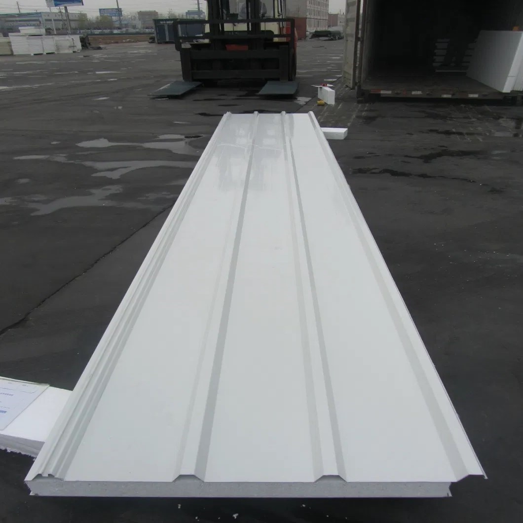 Heat Insulation 50mm/75mm/80mm/100mm/150mm Sandwich Panel Waterproof Prefabricated EPS Roof Panels