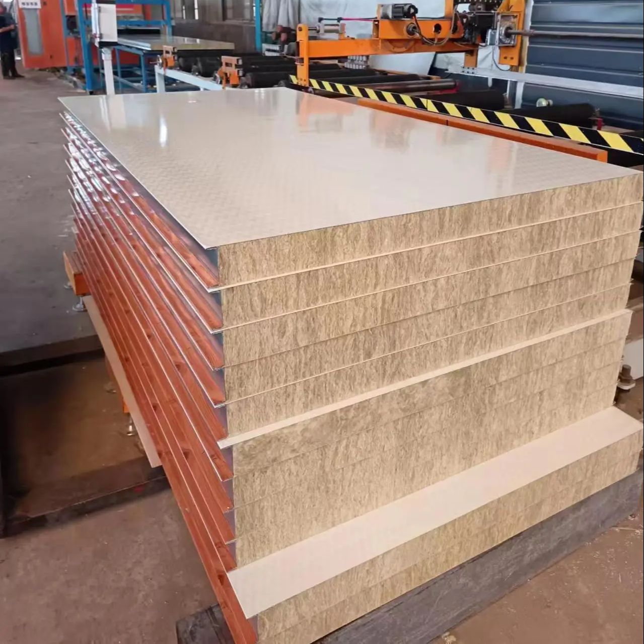 Soundproof Insulated Panels Rock Wool Sandwich Panel for Warehouse