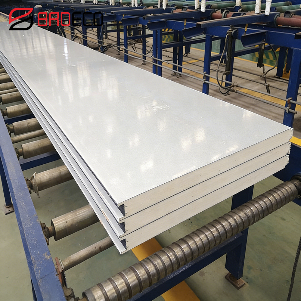 Cold Storage Partition Wall Panel PU/PIR Sandwich Panel for Internal Room Divider &amp; Temperature Zone Separation