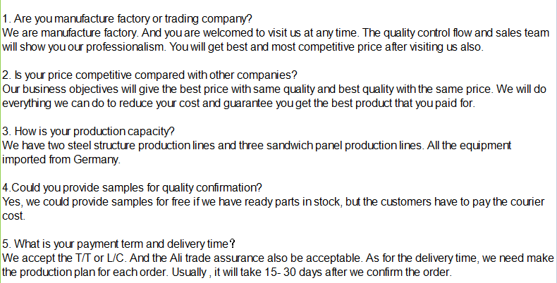 FAQ Overview