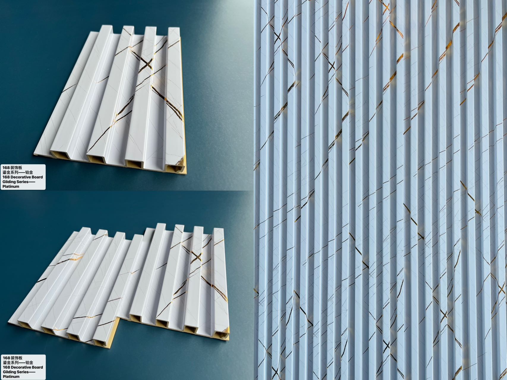 Factory Price Plastic Wooden Composite Wall Cladding 3D Fluted Board Pvc Interior Decorative Wall Partition Panels for House