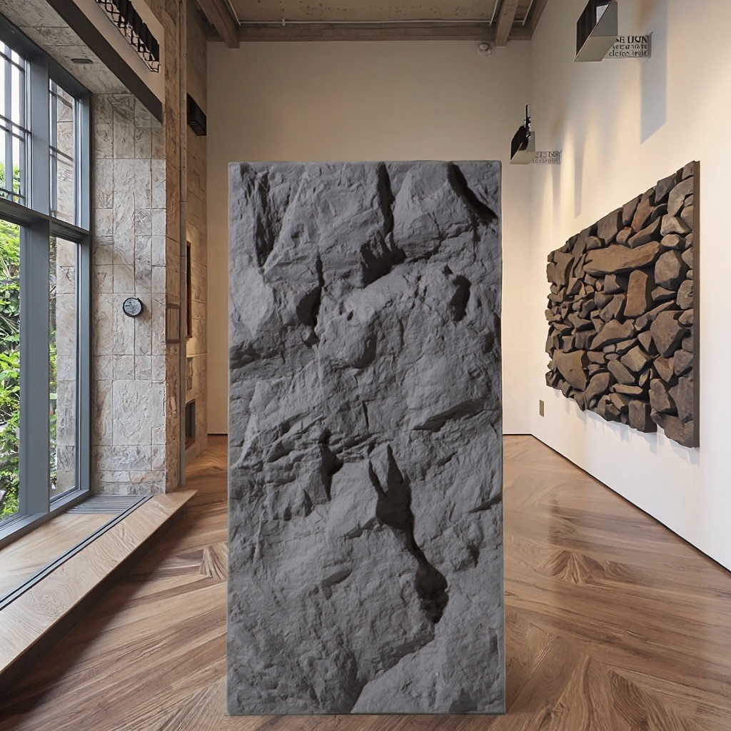 Lightweight Mountain Polyurethane Rock Stone 3D Wall Panel Faux PU Rock Stone Veneer Wall Panels Interior &amp; Exterior Decoration