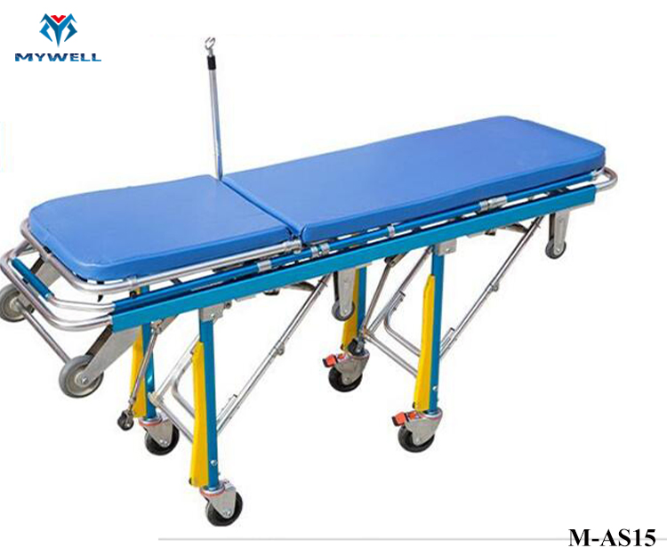 M-As15 Bariatric  Ambulance  Stretcher  Red  Leaf Lift