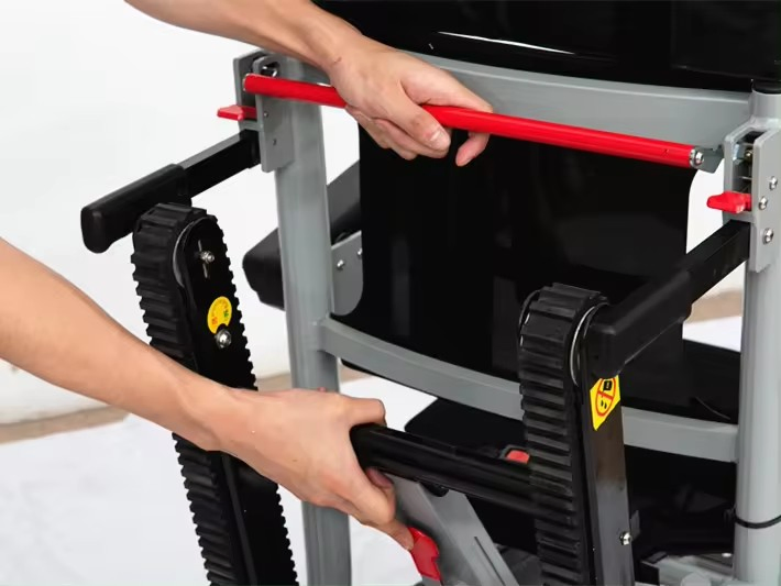 Electric Stair Climbing Wheelchair Lift Aluminium Alloy Emergency Evacuation Stair Chair Climbing Wheelchair Stretcher