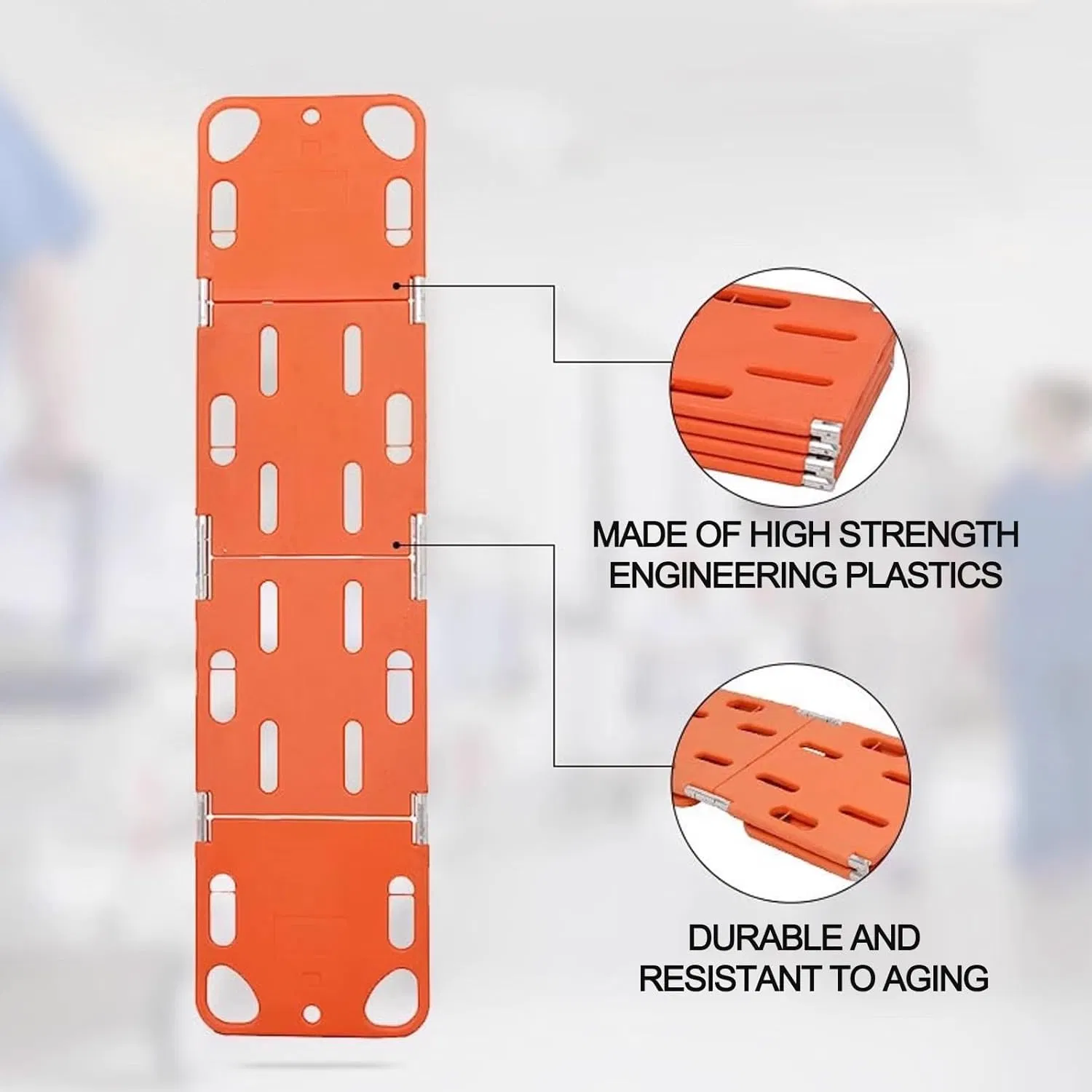 Spine Board Stretcher Backboard for Patient - Portable Backboard Immobilization