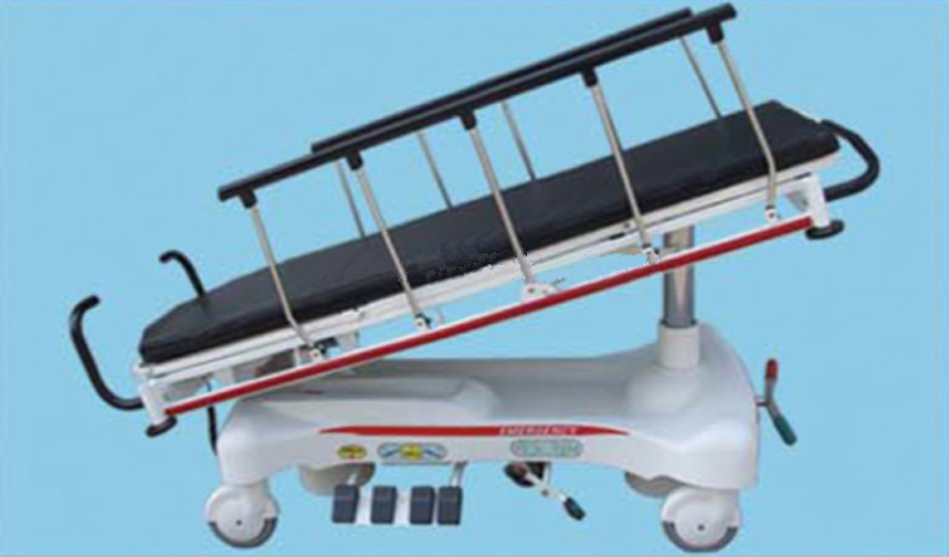 Luxurious Hydraulic Rise-and Fall Patient Transport Stretcher with Weight Scale