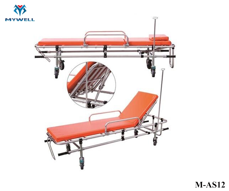 M-As12 New Style Bariatric Ambulance Stretcher Lift Red Leaf