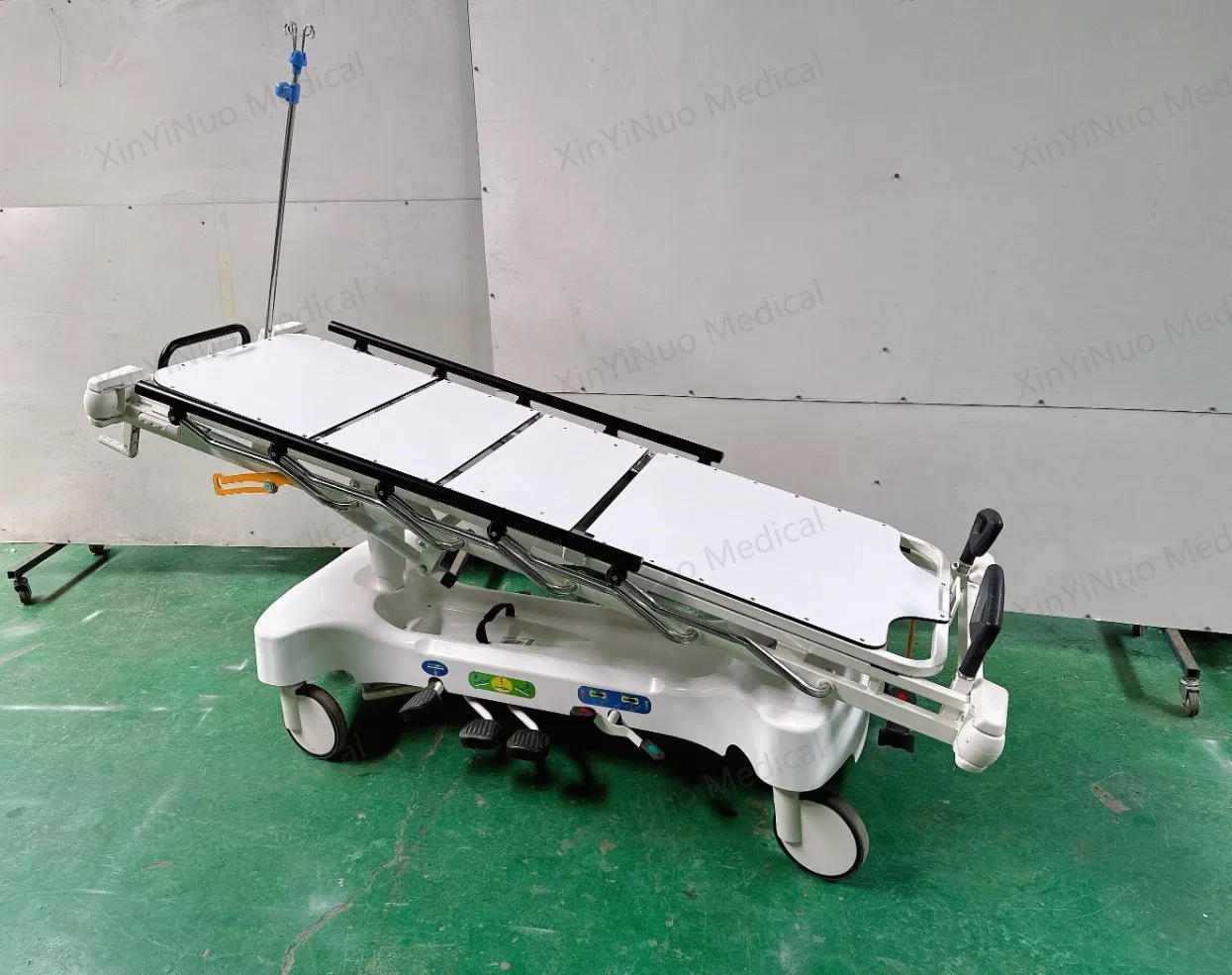 Hospital Hydraulic Stretchers Trolley Gurney Transport Stretcher Patient Transfer Trolley