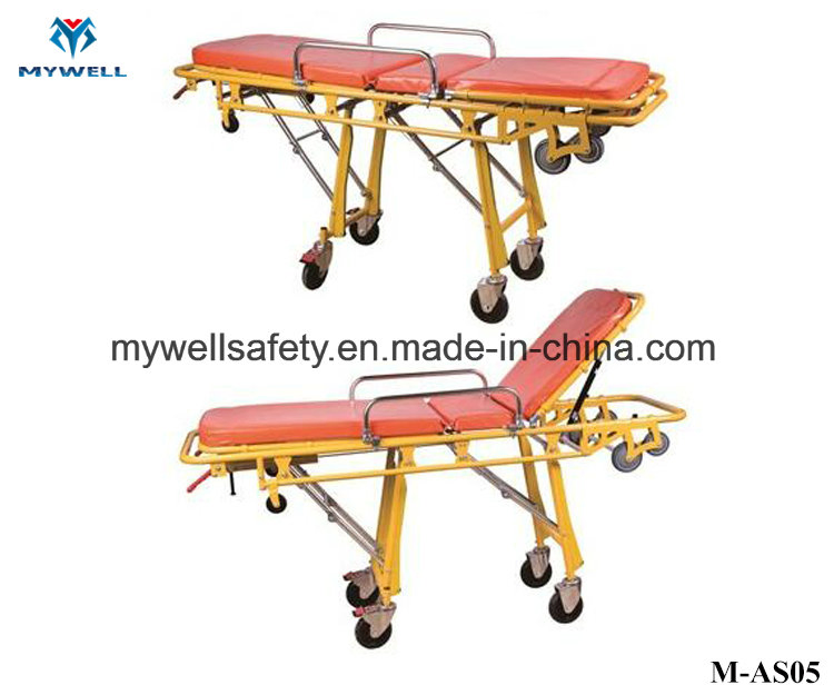 M-As05 Folding Ambulance Stretcher with Wheels Manufacturer