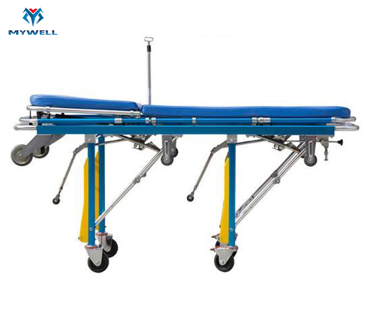 M-As15 Bariatric  Ambulance  Stretcher  Red  Leaf Lift