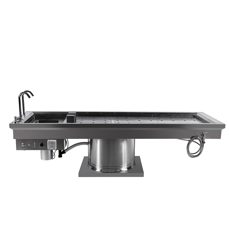 Chinese Mortuary Equipment Supplier Freezer Lift Rack Trolley Morgue Factory