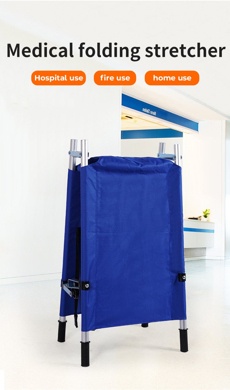 Professional Folding Stretcher Lightweight Portable Emergency Stretcher for Ambulance Rescue