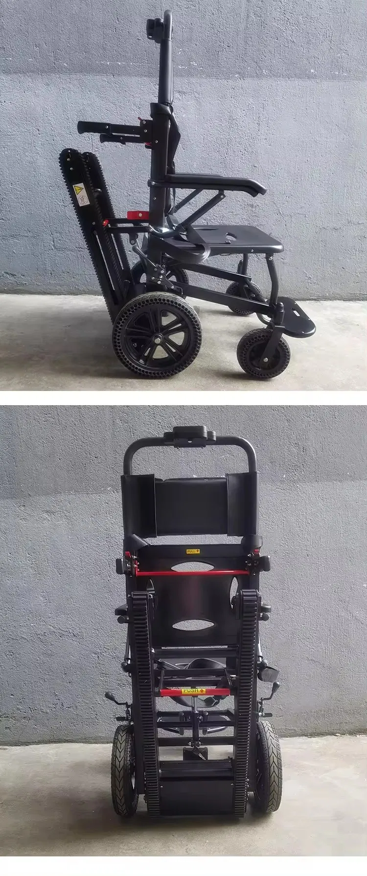 Portable Electric Stair Lift Chair for Mobility Aid Elderly Electric Evacuation Climbing Wheel Stair Lift Chair Stretcher for Disabled People