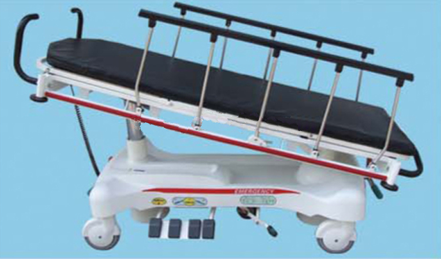 Luxurious Hydraulic Rise-and Fall Patient Transport Stretcher with Weight Scale