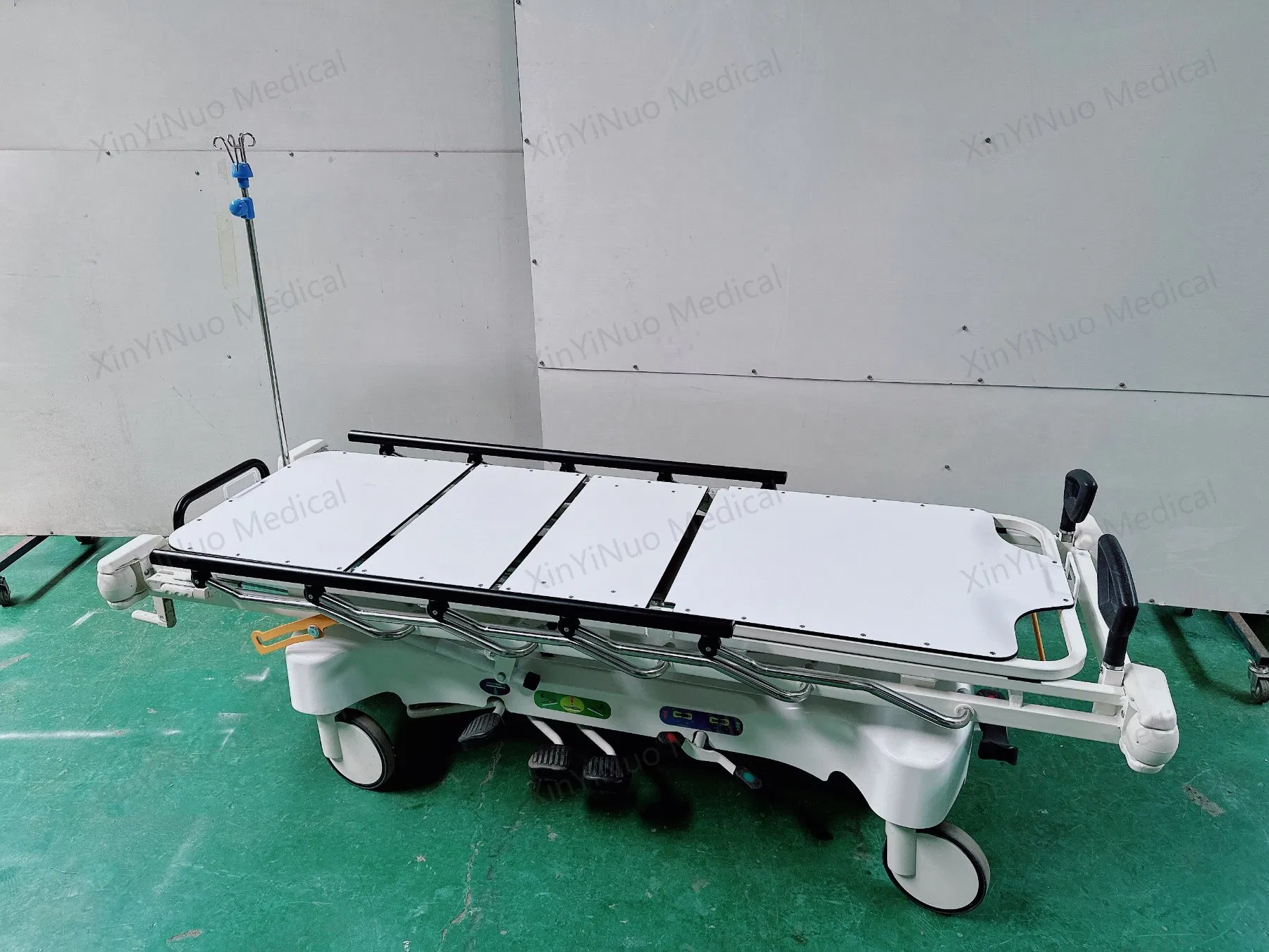 Hospital Hydraulic Stretchers Trolley Gurney Transport Stretcher Patient Transfer Trolley