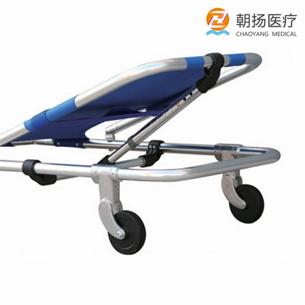 Hospital Product Emergency Aluminum Alloy Foldable Stretcher Cy-F600