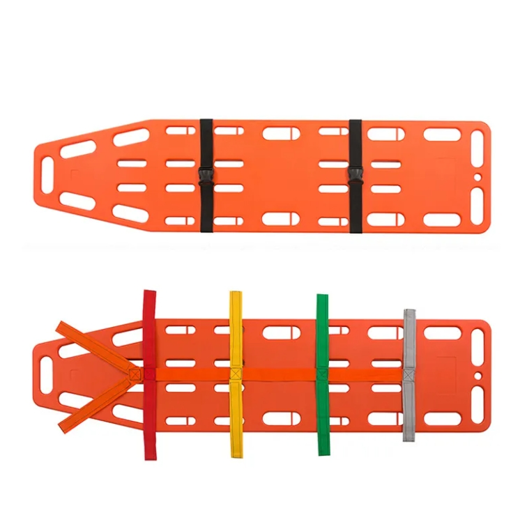 High Quality Medical Spine Board Stretcher Emergency PE Adult and Pediatric Spinal Board