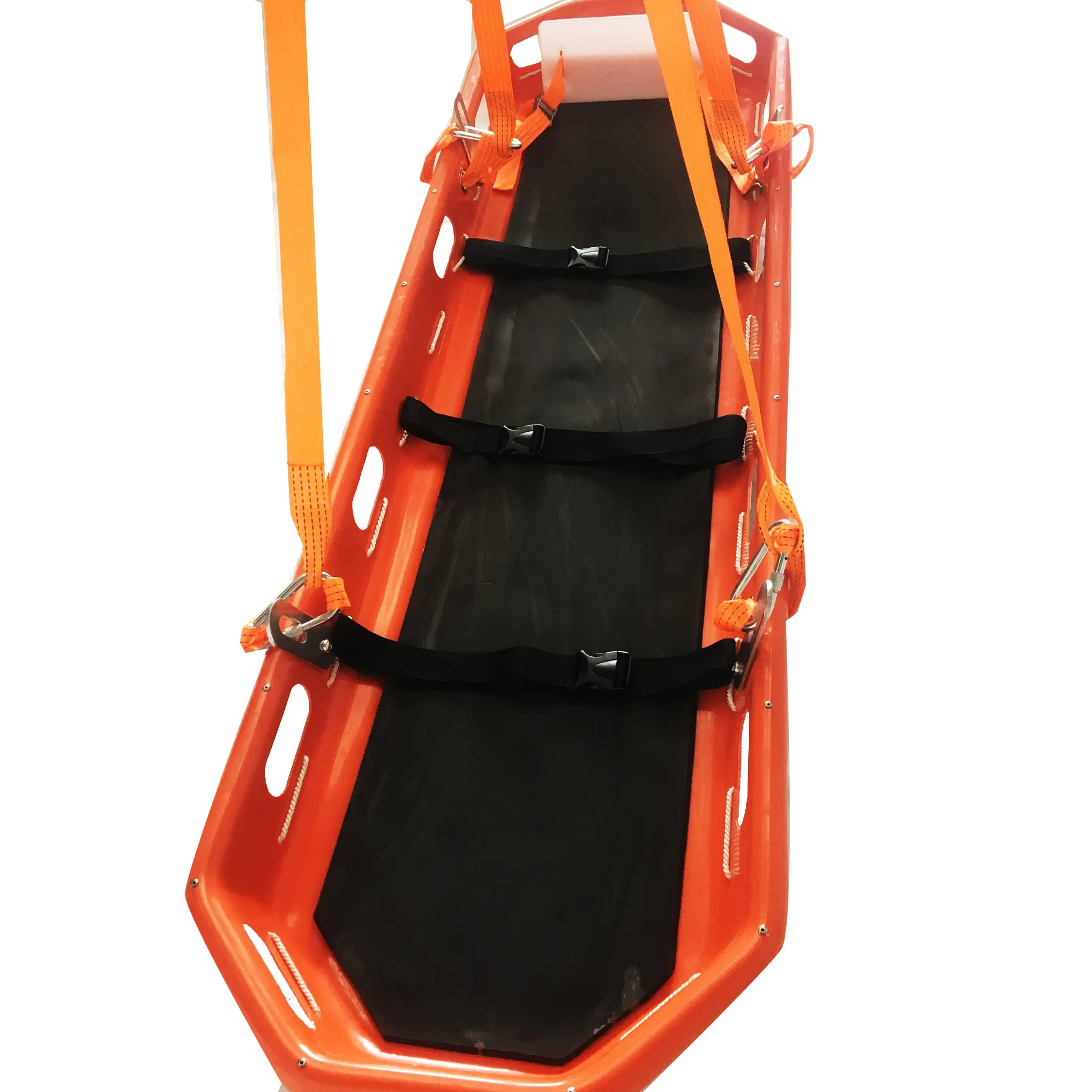 Ambulance Medical Plastic Frame Helicopter Rescue Integrated with Straps Transfer Stretcher