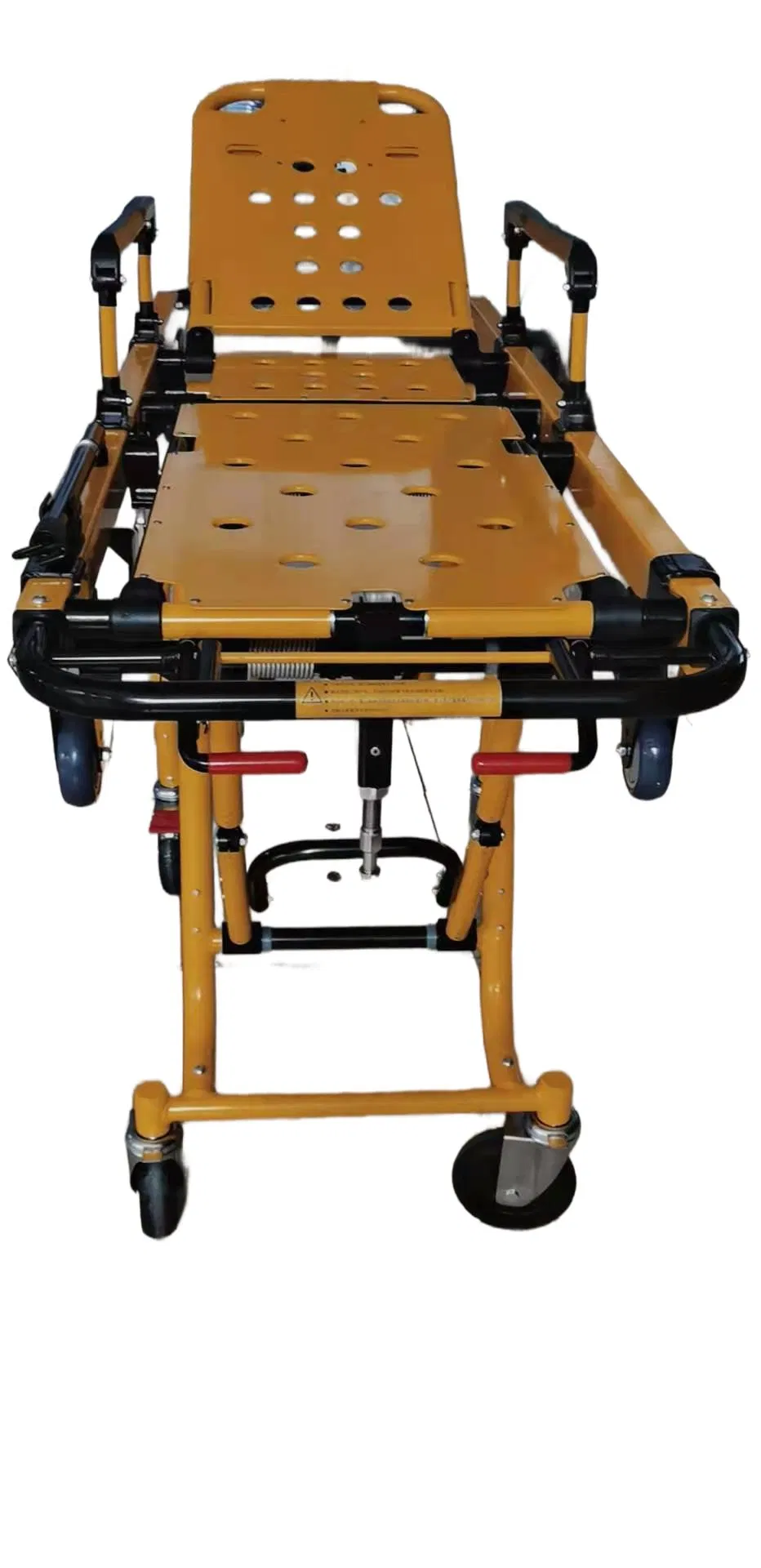 [Mdk-D9] Foldable Convertible Ambulance Stretcher Trolley with Casters for Emergency Patient Transfer, Hospital Rescue and Medical Care Use