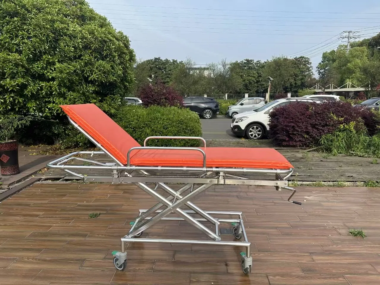 High-Quality Non-Magnetic Stretcher for MRI Room Use with Durable Lightweight Design and Safety