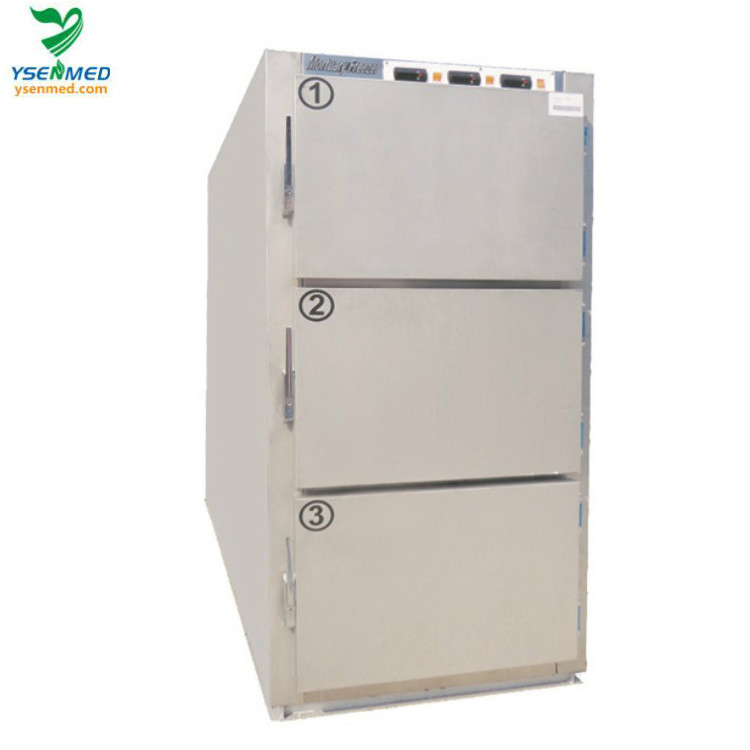 Ysstg0103 Hospital Medical Equipment 3 Doors Corpse Mortuary Morgue