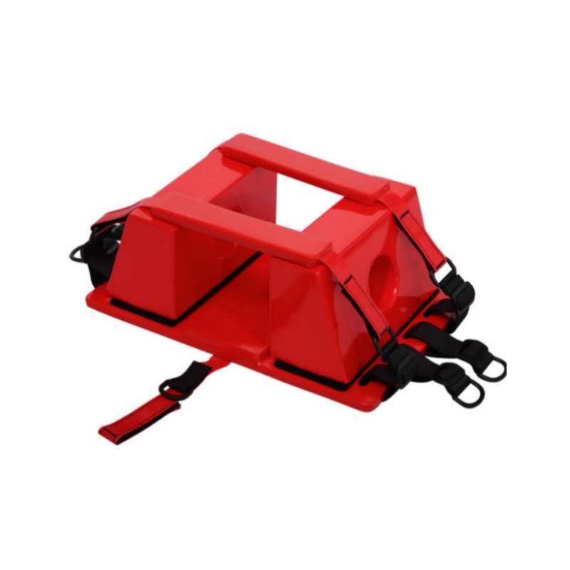 First Aid Backboard with Head Immobilizer Straps Transportable Durable Detachable Water Flotation Immobilization Spine Spinal Board