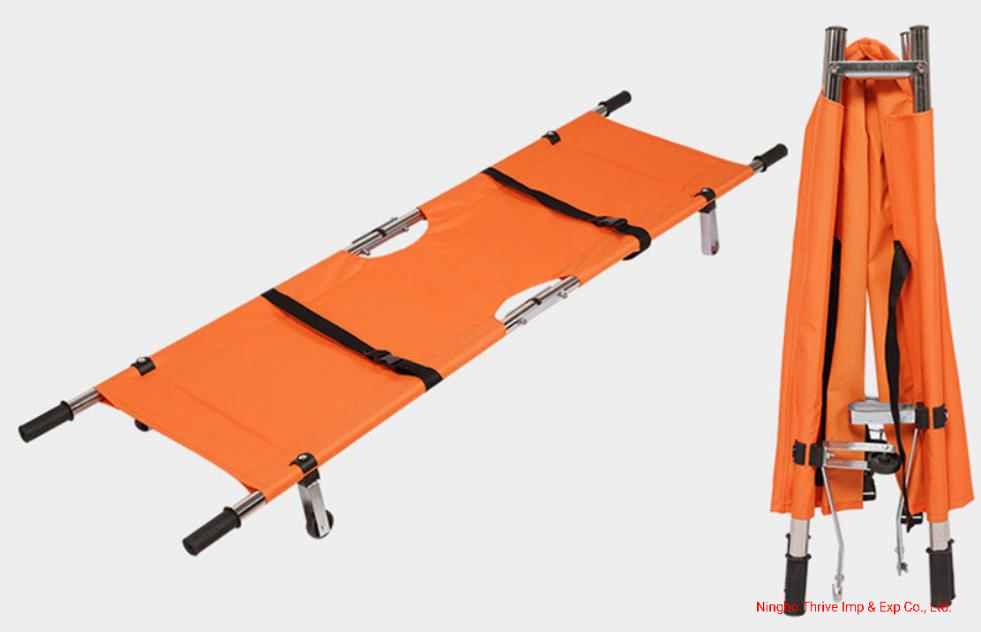 Aluminum Alloy Cheap Folding Stretcher for Emergency Rescue