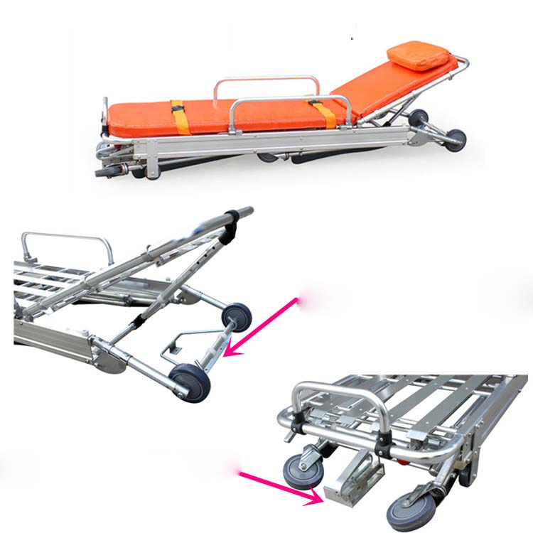 H-3b Medical Equipment Stainless Steel Ambulance Stretcher