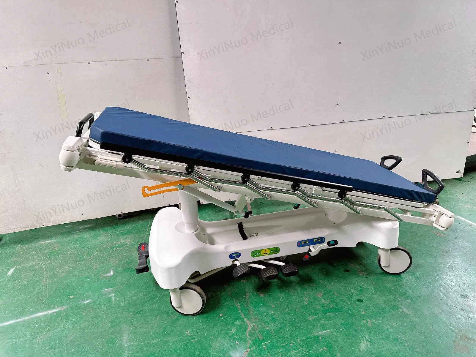 Hospital Hydraulic Stretchers Trolley Gurney Transport Stretcher Patient Transfer Trolley