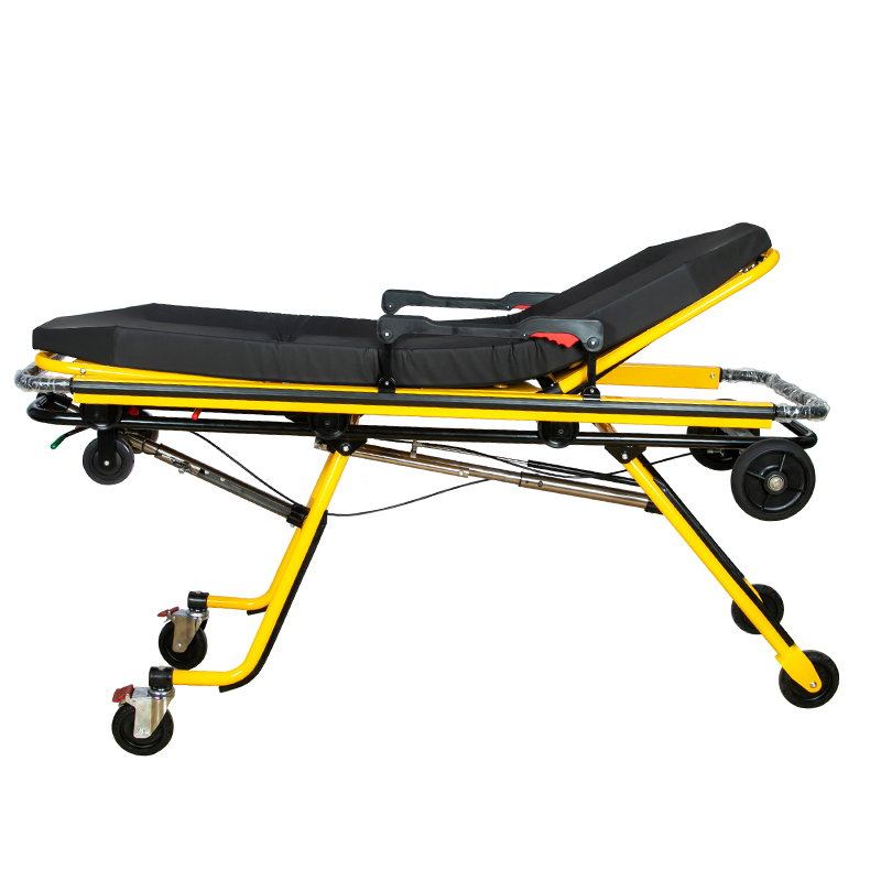 [Mdk-D9] Foldable Convertible Ambulance Stretcher Trolley with Casters for Emergency Patient Transfer, Hospital Rescue and Medical Care Use