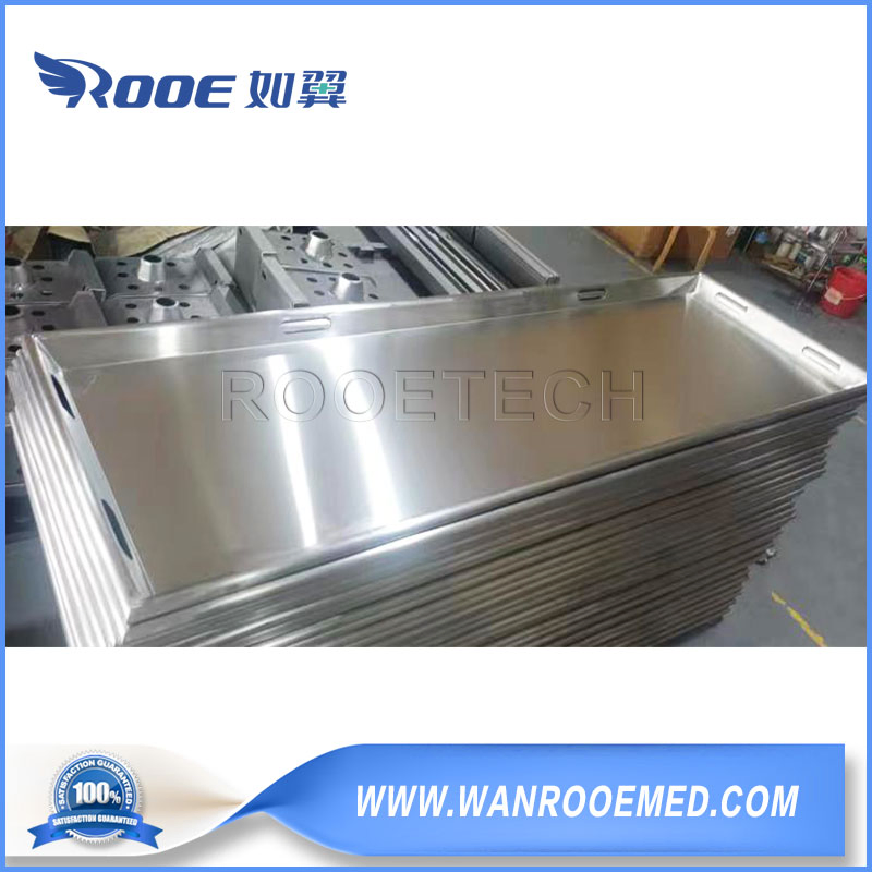 304 Stainless Steel 1.2mm Thickness Funeral Body Morgue Corpse Tray for Racking