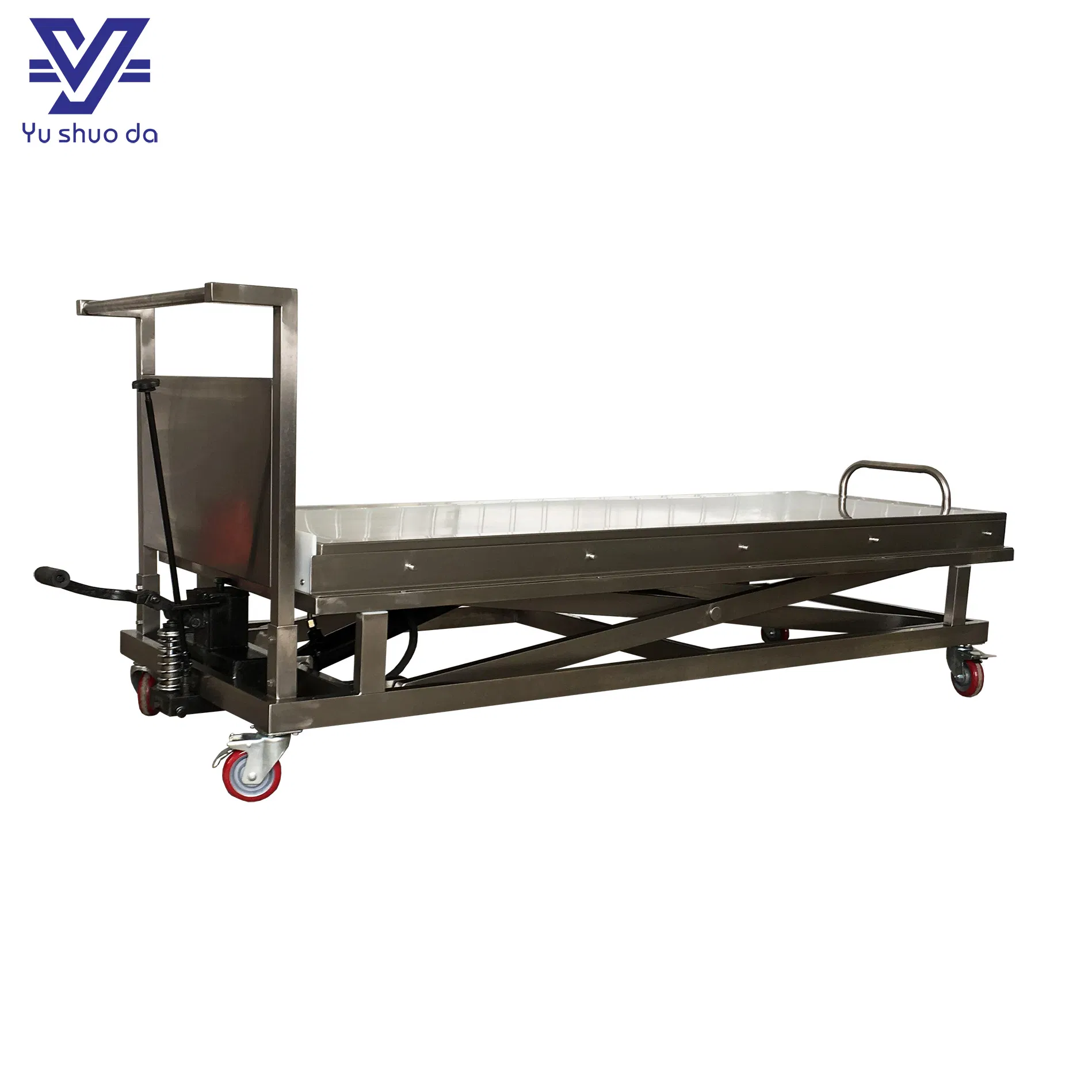 High Quality Rustproof Stainless Funeral Use Morgue Corpse Lifting Cart