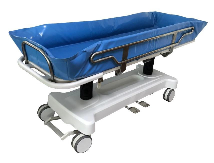 Manual Control Shower Trolley for Patients Personal Hygiene