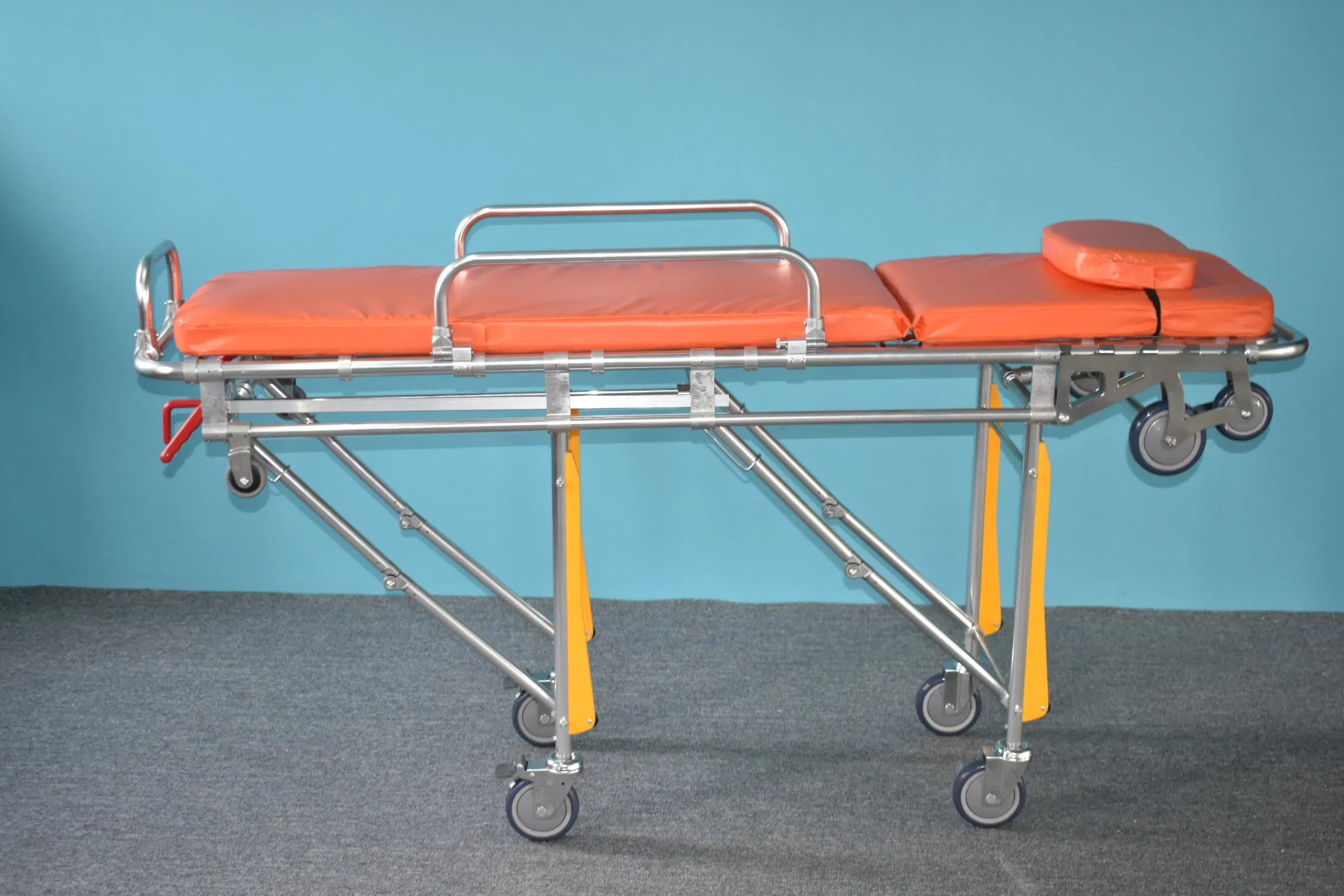 Hydraulic Assist Self-Loading Emergency Stretcher for Ambulance Car Patient Transfer Hospital Medical Equipment