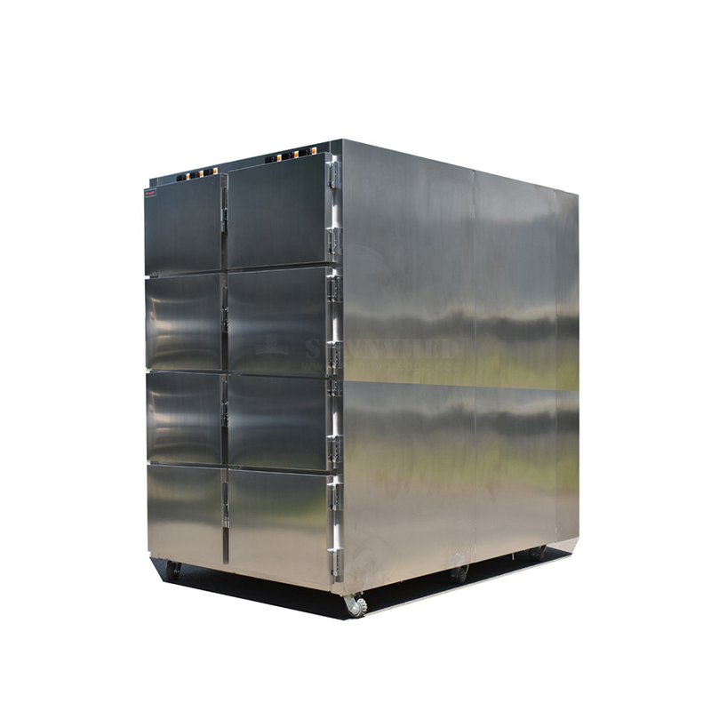 Sy-Stg08 8 Side Open Door Medical Morgue Refrigeratfreezer Mortuary
