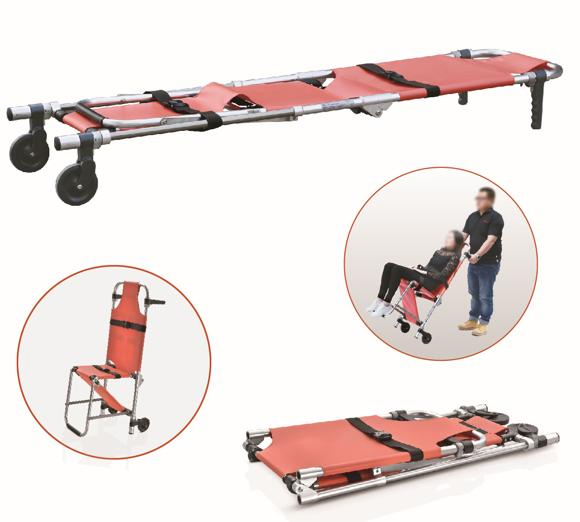 PVC Medical Emergency and First Aid Rescue Aluminum Patient Transport Stretcher