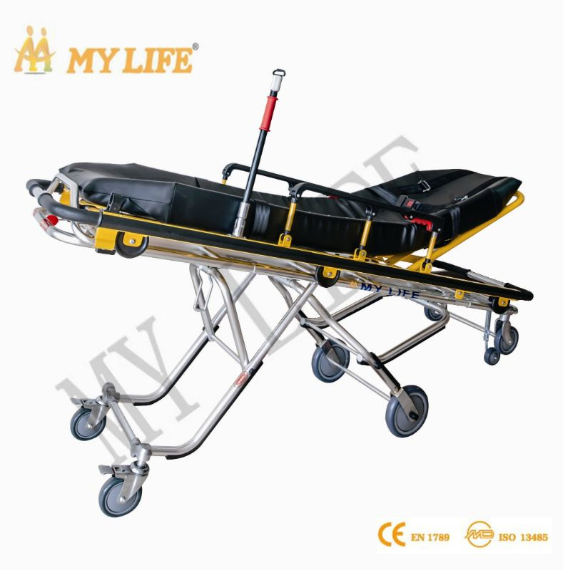 Muiti-Functional Ambulance Stretcher Aluminum Alloy Automatic Stretcher Patient Transfer Trolley (TD010131H)