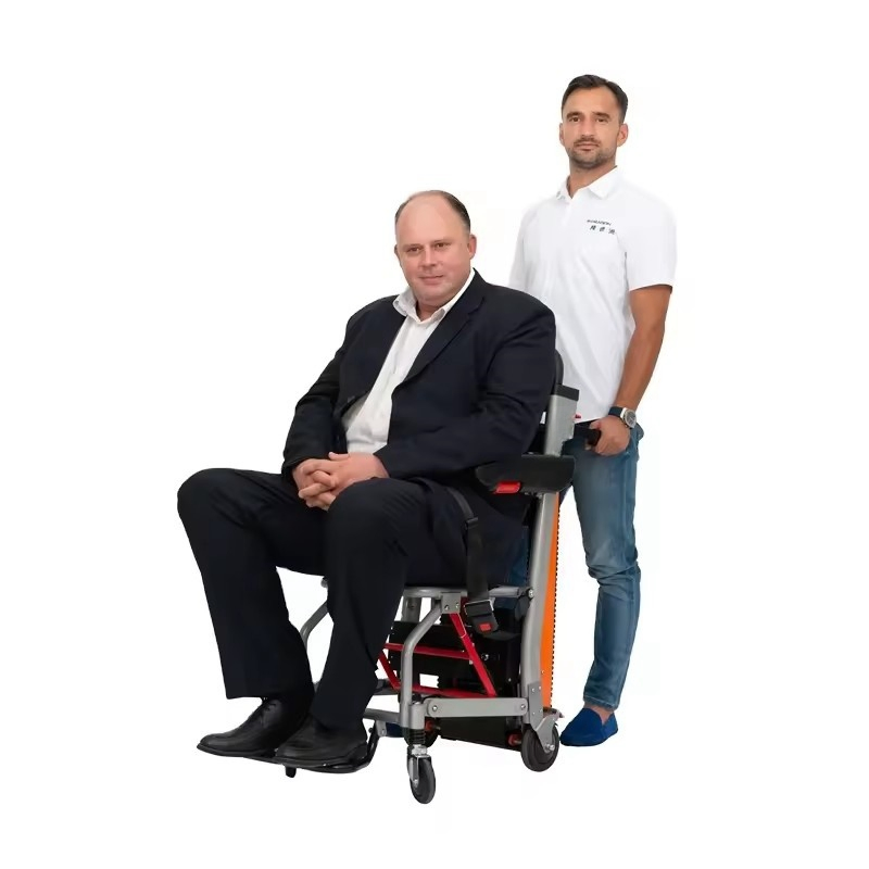 Electric Stair Climbing Wheelchair Lift Aluminium Alloy Emergency Evacuation Stair Chair Climbing Wheelchair Stretcher