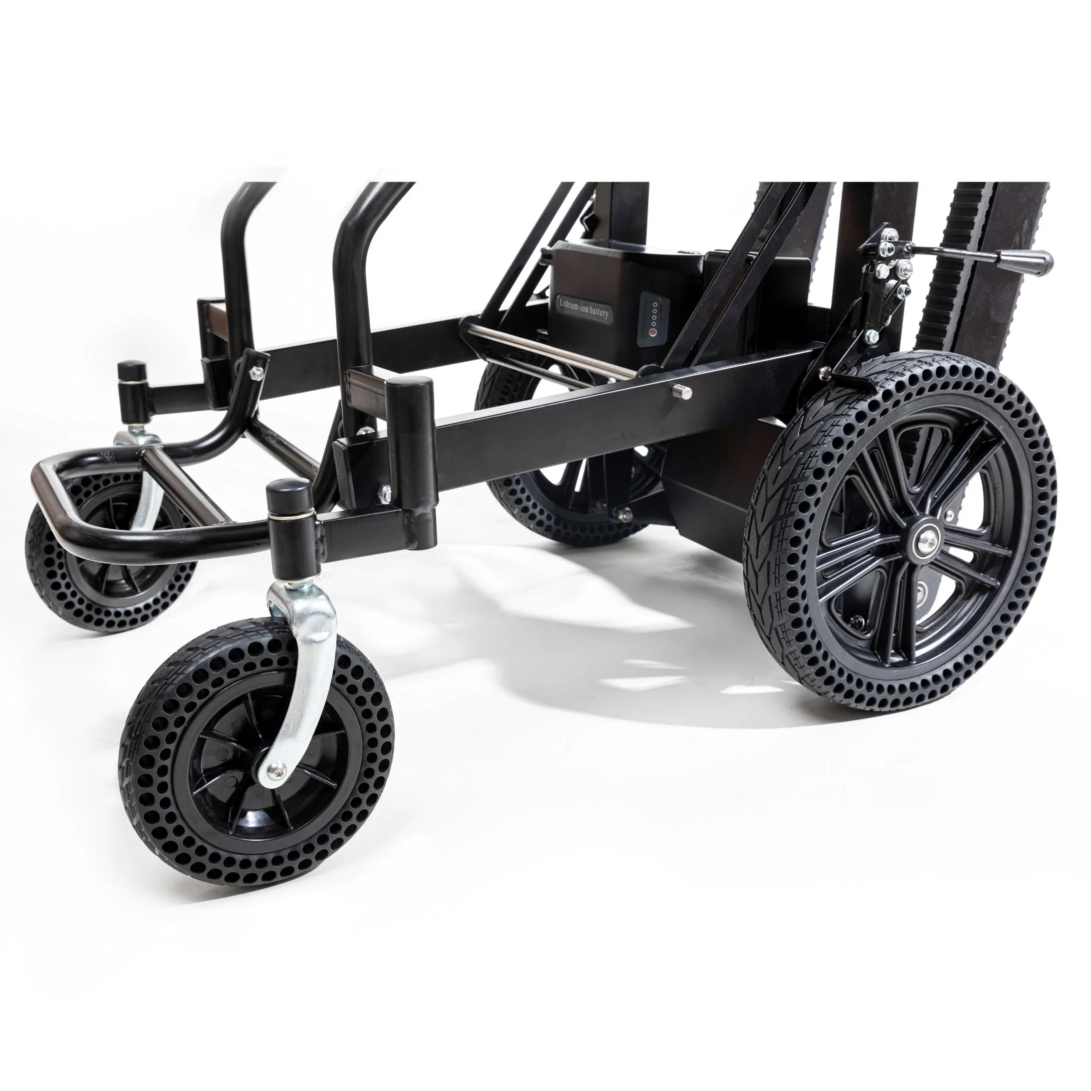 Aluminum Alloy Electric Stair Stretcher Luxurious Big Wheels Floding Stair Stretcher Climbing Chair