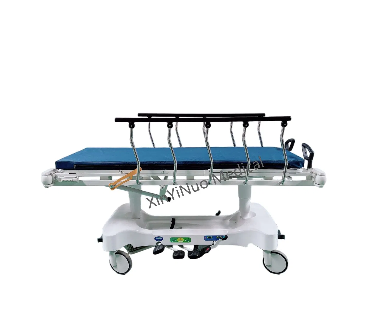 Hydraulic Transfer Patient Patient Transport Vehicle with Guardrail Patient Stretcher