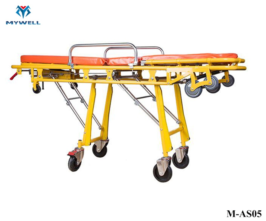 M-As05 Aluminium Transportation Medical Movable Emergency Stretcher for Ambulance