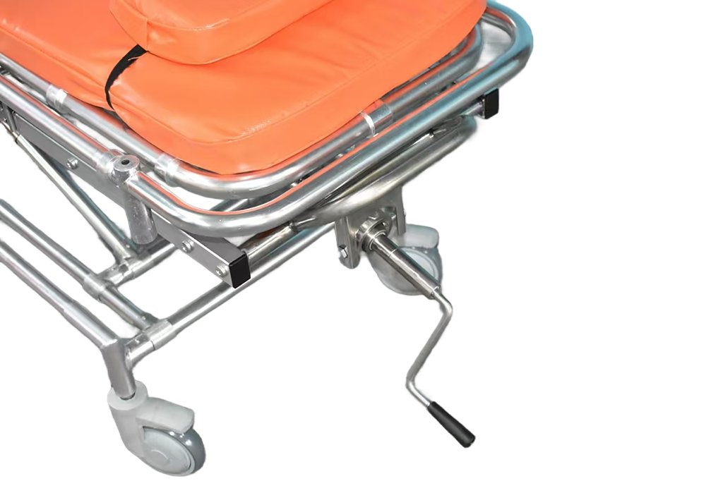 Safe and Easy-to-Use Non-Magnetic Stretcher for MRI Rooms