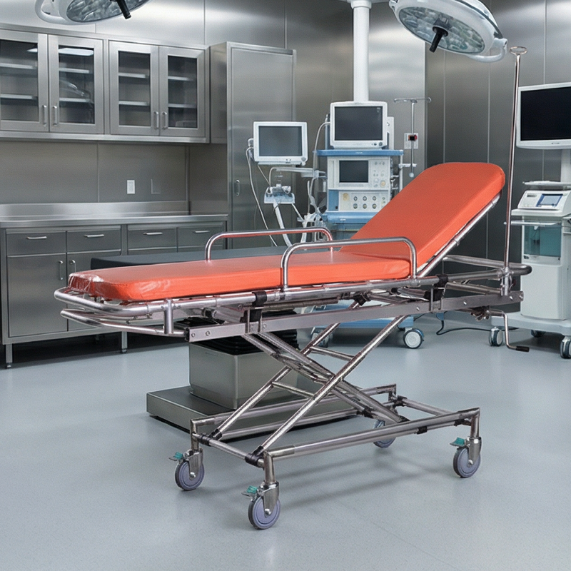 Non-Magnetic MRI Stretcher for Hospitals and Clinics, Lightweight and Safe Medical Transport Solution