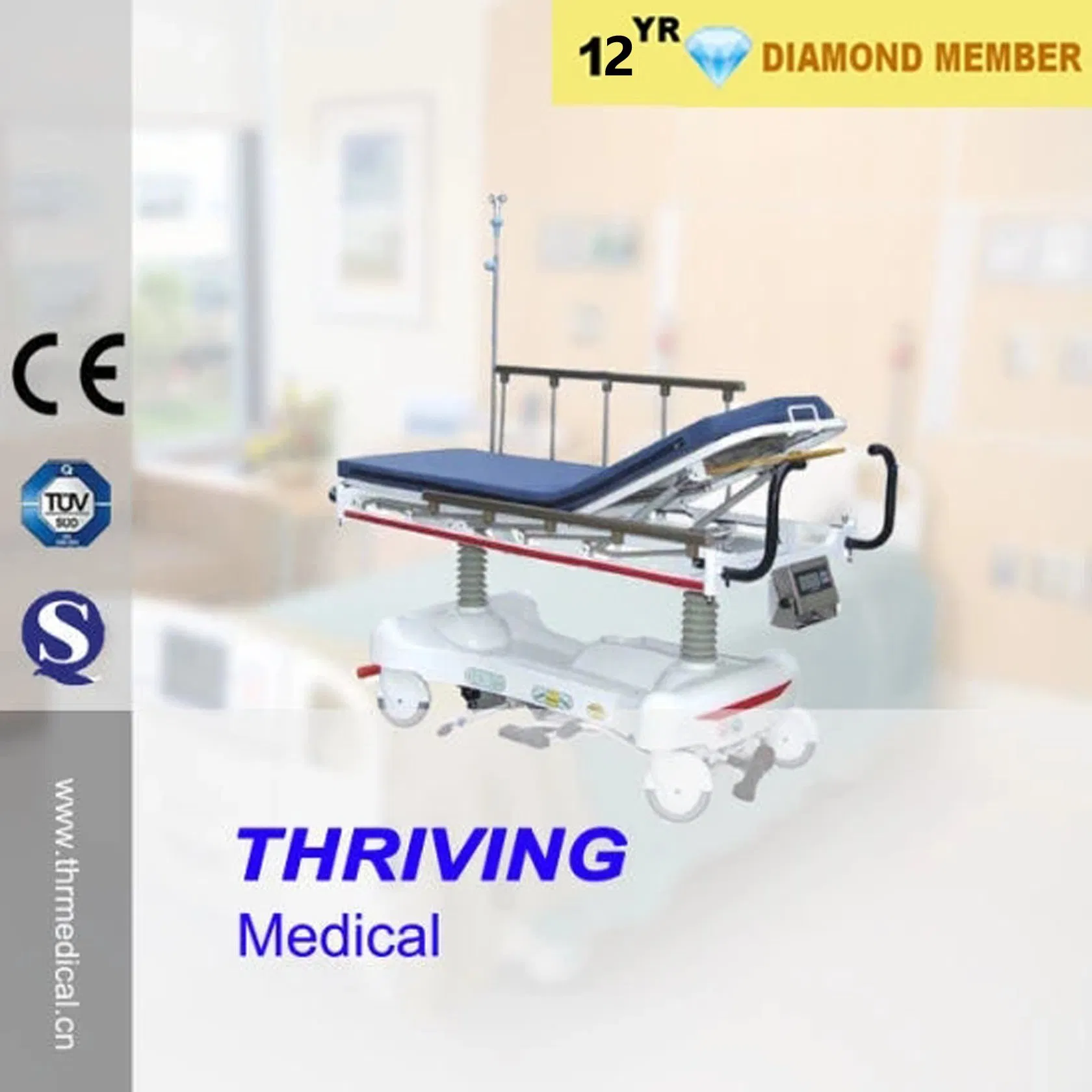 2018 High Quality Hydraulic Patient Transport Stretcher (THR-303)
