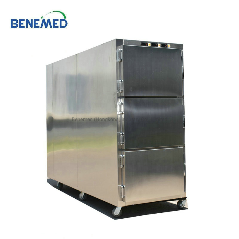Corpse Refrigerator with Alarm Function Cadaver Storage Morgue Cabinet
