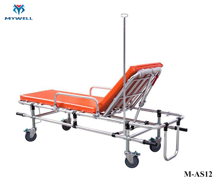 M-As12 New Style Bariatric Ambulance Stretcher Lift Red Leaf